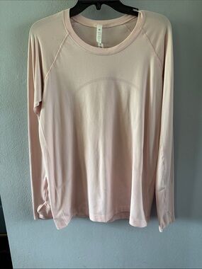 lululemon athletica Swiftly Pale Pink Long Sleeve Top